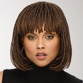 Braid wig female short hair bob head whole top chemical fiber head cover Box Braid Wig