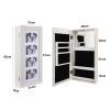 Free shipping Jewelry Organizer Wall/Door Mounted Lockable Jewelry Cabinet with Mirror Space Saving Jewelry Storage Cabinet,Beauty Organizer Dressing