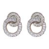 Huitan Dazzling Crystal Zircon Shape 8 Women Stud Earring Fashion Jewelry Wedding Party Office Lady Versatile Earrings Hot Sale