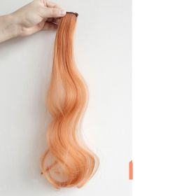 Curly Hair Hanging Ears, Hair Extension, Highlighting, Long Hair, Popular Color Wig (Color: Orange)