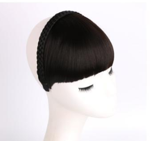 Secret Bang & Braid Headband (Option: Natural black)