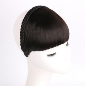 Secret Bang & Braid Headband (Option: Brown black)