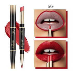 High Quality Double-headed Lipstick Lip Liner (Option: 08 Bright Red)