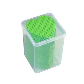 New Wholesale 200 Pieces/Box Nail Beauty Eyelash Supplies Eyelash Glue Cleaning Cotton Piece Nail Washing Cotton Nail Remover Cotton (Color: Green)