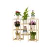 Wooden Multi-Tiered Plant Stand Perfect for Indoor and Outdoor Flower Display