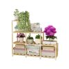 Wooden Multi-Tiered Plant Stand Perfect for Indoor and Outdoor Flower Display