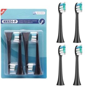 Replacement Heads Compatible With Philips For Philips Electric Toothbrush (Color: Black)