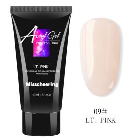 Painless Extension Glue Nail Art Without Paper Tray Fast Extension Crystal Model Painless Crystal Glue (Color: LT PINK)