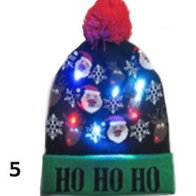 Pom Pom Party Holiday Hats With LED Lights (Style: STYLE # 5)