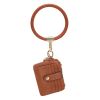 MKF Collection Jordyn Vegan Leather Bracelet Keychain with a Credit Card Holder by Mia k