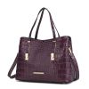 MKF Collection Aurelia Crocodile Embossed Vegan Leather Women Tote Handbag by Mia K