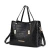 MKF Collection Aurelia Crocodile Embossed Vegan Leather Women Tote Handbag by Mia K