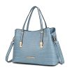 MKF Collection Aurelia Crocodile Embossed Vegan Leather Women Tote Handbag by Mia K