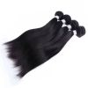 Straight Hair Bundles Hair Weave Bundles 100% Human Hair Bundles Natural Color Remy Hair Bundle Deals 4 Pieces (95Grams Per Piece)