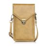 Phone Shoulder Bag, PU Leather Purse Crossbody Cell Phone Bag Multipurpose Cell Phone Shoulder Bag,Mobile Pouch Flip Cover Shoulder Bag