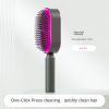 Self Cleaning Hair Brush For Women Massage Scalp Promote Blood Circulation Anti Hair Loss 3D Hair Growth Comb Hairbrush Self-Cleaning Hair Brush   3D