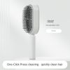 Self Cleaning Hair Brush For Women Massage Scalp Promote Blood Circulation Anti Hair Loss 3D Hair Growth Comb Hairbrush Self-Cleaning Hair Brush   3D