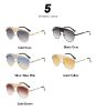 Fashion Pilot Sunglasses Men Steampunk Glasses Retro Driving Sunglass Luxury Designer Eyewear UV400 Sun Glass Gradient Shades