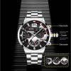 Fashion Mens Sports Watches Luxury Stainless Steel Quartz Wrist Watch Calendar Luminous Clock Men Business Casual —á–∞—Å—ã –º—É–∂—Å–∫–∏–µ