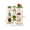 Wooden Multi-Tiered Plant Stand Perfect for Indoor and Outdoor Flower Display