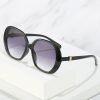 Fashion Round Sunglasses Women Large Frame Glasses Retro Sunglass Female Luxury Designer Eyewear UV400 Sun Glass Gradient Shades