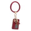 MKF Collection Jordyn Vegan Leather Bracelet Keychain with a Credit Card Holder by Mia k