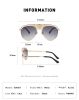 Fashion Pilot Sunglasses Men Steampunk Glasses Retro Driving Sunglass Luxury Designer Eyewear UV400 Sun Glass Gradient Shades