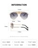 Fashion Pilot Sunglasses Men Steampunk Glasses Retro Driving Sunglass Luxury Designer Eyewear UV400 Sun Glass Gradient Shades