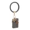 MKF Collection Jordyn Vegan Leather Bracelet Keychain with a Credit Card Holder by Mia k