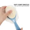 Double-sided Bath Brush Home Bathroom Scrub Artifact Back Brush Long Handle Soft Hair Scrub Brush Scrub Mud Bath Body Brush