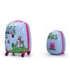 2 PCS Kids Luggage Set, 12" Backpack and 16" Spinner Case with 4 Universal Wheels, Travel Suitcase for Boys Girls