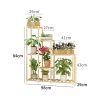 Wooden Multi-Tiered Plant Stand Perfect for Indoor and Outdoor Flower Display