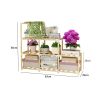 Wooden Multi-Tiered Plant Stand Perfect for Indoor and Outdoor Flower Display