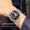 Fashion Mens Sports Watches Luxury Stainless Steel Quartz Wrist Watch Calendar Luminous Clock Men Business Casual —á–∞—Å—ã –º—É–∂—Å–∫–∏–µ